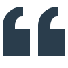 Double quotation marks on white background.